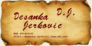 Desanka Jerković vizit kartica
